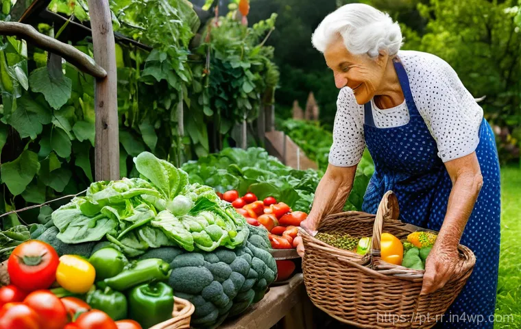 글로벌 헬스 트렌드와 지역특산 음식 - **Prompt:** A heartwarming scene featuring an elderly Portuguese grandmother, with a kind, wrinkled ...