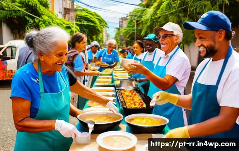 지역특산 음식과 관련된 자원봉사 활동 관련 이미지 1