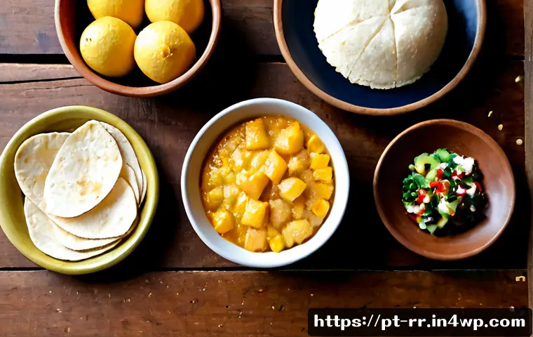 Home 30 가장 인기 있는 지역특산 음식 TOP 10 - Photorealistic overhead food photography of a Brazilian regional specialties table, featuring pão de...